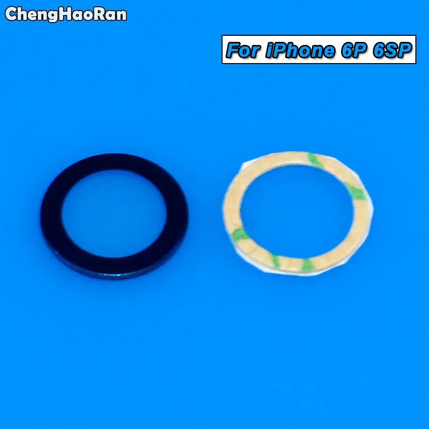 ChengHaoRan 10 шт. стеклянная линза для задней камеры с наклейкой iPhone 6G 6P 6s 6SP 7G 7 8G 8 Plus