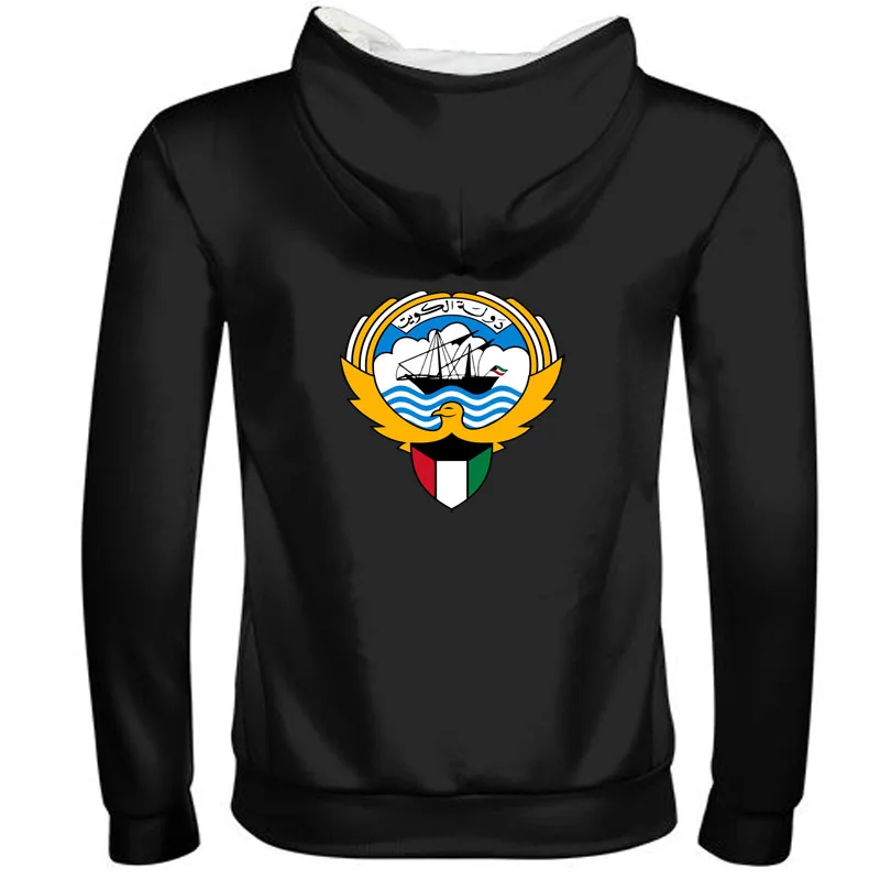 KUWAIT male custom made name number kwt zipper sweatshirt nation flag kw state kuwaiti arabic arab college print photo clothes | Мужская