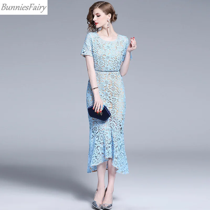 BunniesFairy 2019 осеннее женское сексуальное элегантное светильник голубое