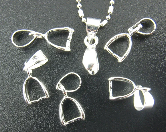 DoreenBeads 30 шт. Серебристые бусины с зажимом 5*15 мм (B01108)|bail beads|pinch clips bailclip bail |