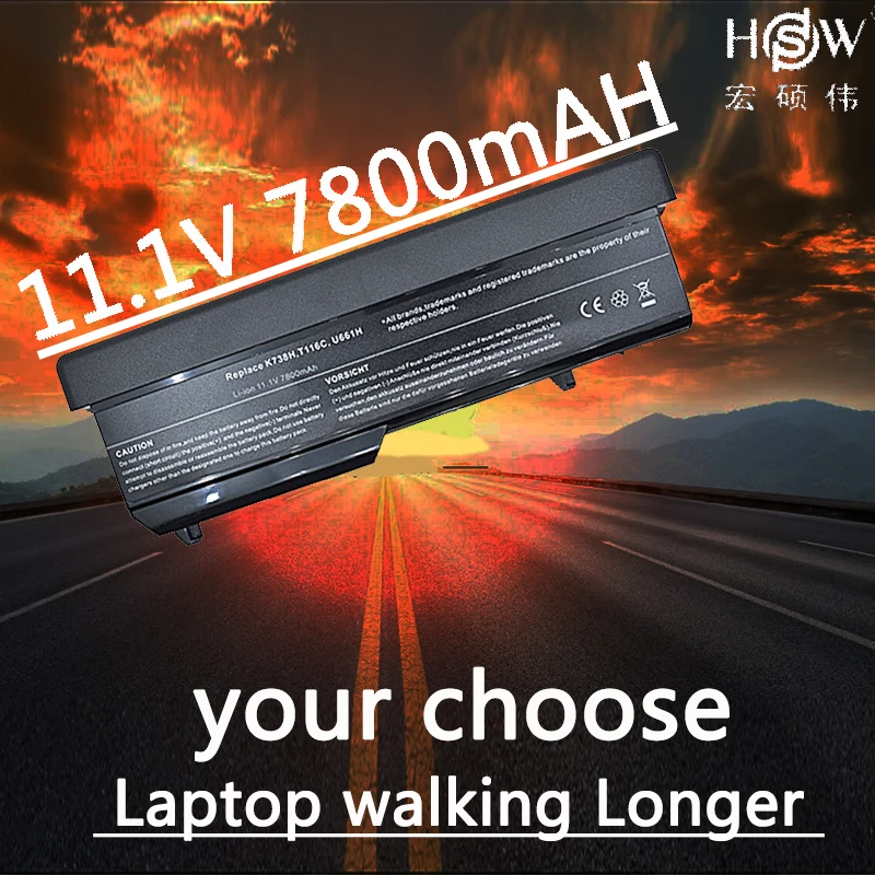 Аккумулятор HSW 7800 мАч для ноутбука Dell Vostro 1310 аккумулятор 1320 1520 1510 T114C T112C 0N241H 312 0724 451