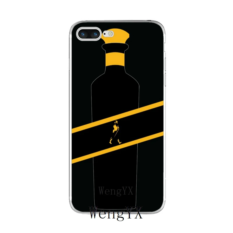 Классический Тонкий силиконовый мягкий чехол для телефона из ТПУ для iPhone X 8 8plus 7 7plus 6 6s plus 5 5S 5c SE 4 4S - Цвет: Johnnie-Walker-A-13