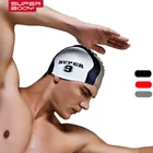 Универсальная шапочка для плавания SUPERBODY, 2018, для мужчин и женщин, s-образный бренд, силиконовая шапочка для купания, Силиконовая Водонепроницаемая шапочка для плавания с защитой ушей