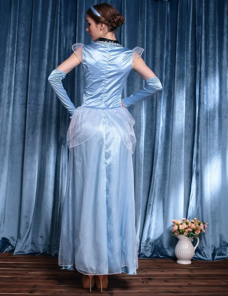 Фильм Sandy для девочек принцессы Золушки взрослых Косплэй костюм партии Делюкс