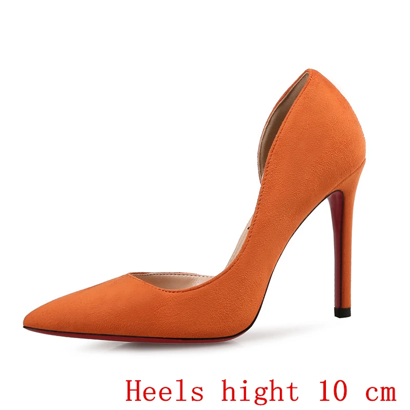 Черные туфли лодочки Женская обувь на очень высоком каблуке Пикантная офисная