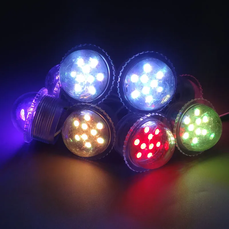 36 мм 9 светодиодный s UCS1903 светодиодный rgb, пиксельный Модуль светильник, адресуемый smd 5050 rgb светодиодный модуль 12 В светильник, 12 В вход, водонепроницаемый IP67