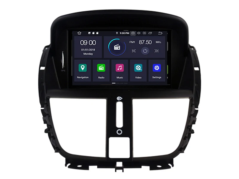 Android 9 0 автомобильный dvd плеер для PEUGEOT 207 207CC 2007 2014 gps навигация SAT NAV 2 Гб ram + 16 FLASH