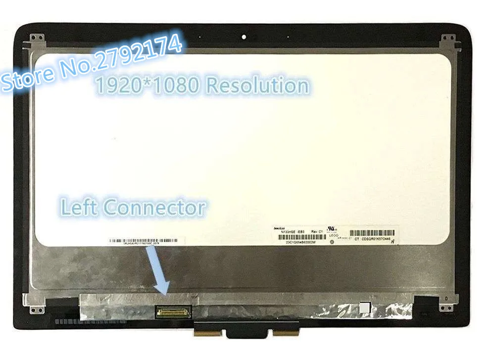 ЖК-дисплей FHD с сенсорным экраном в сборе для HP Spectre X360 13-4112tu 13-4104ur 13-4102tu 13-4107ur 13-4110nd