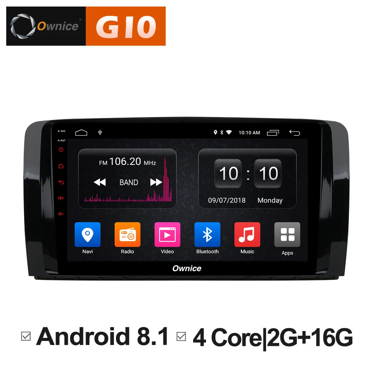 Ownice C500 + G10 Android 8 1 автомобильный DVD аудио плеер стерео для Mercedes Benz/AMG R класса W251 R300