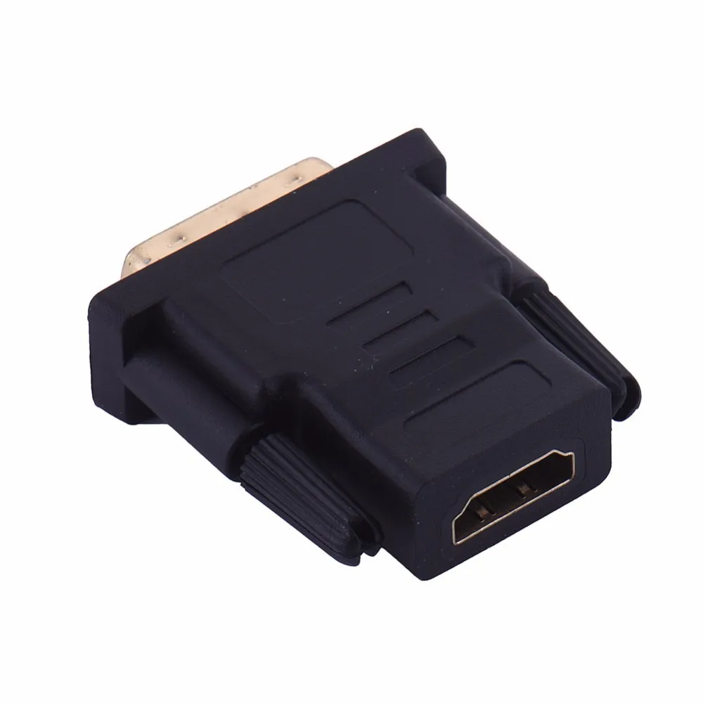 Конвертер DVI 24 + 1 штекер на гнездо HDMI позолоченный адаптер 1080P для HDTV ЖК