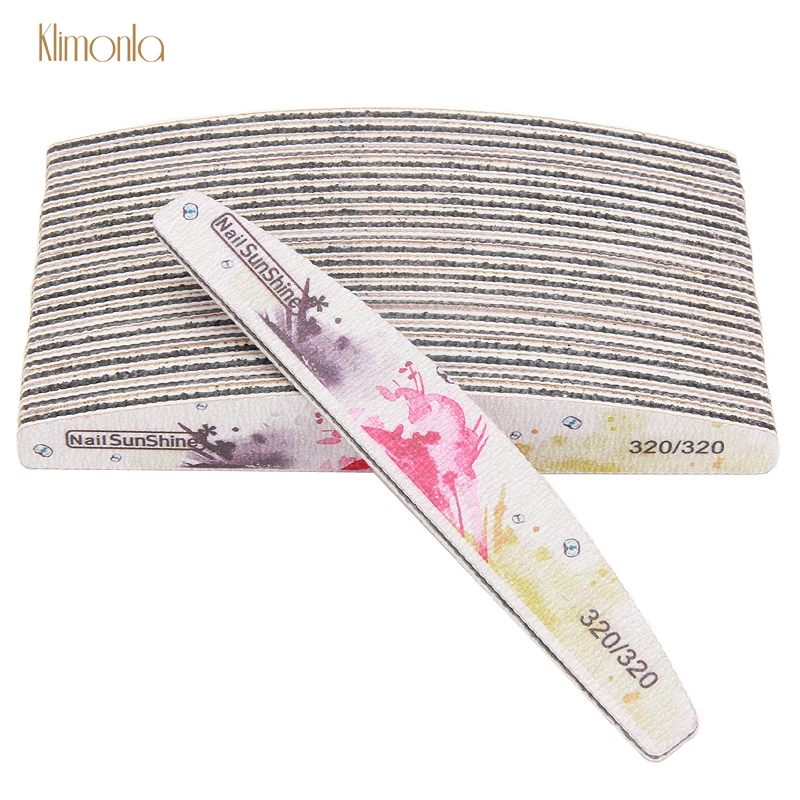 

25Pcs/Lot New Style 320/320 Nail Files Sanding Buffer Block Buffing Polish Beauty Tools Professional Manicure Boat File