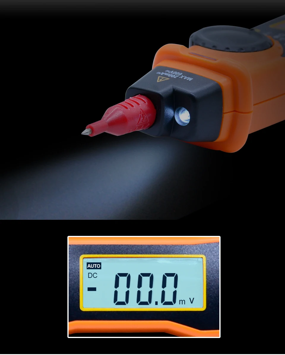Peakmeter MS8211 цифровой мультиметр с зонд acv/dcv электрический ручной тестер Multitester Цифровая ручка Тип мультиметр