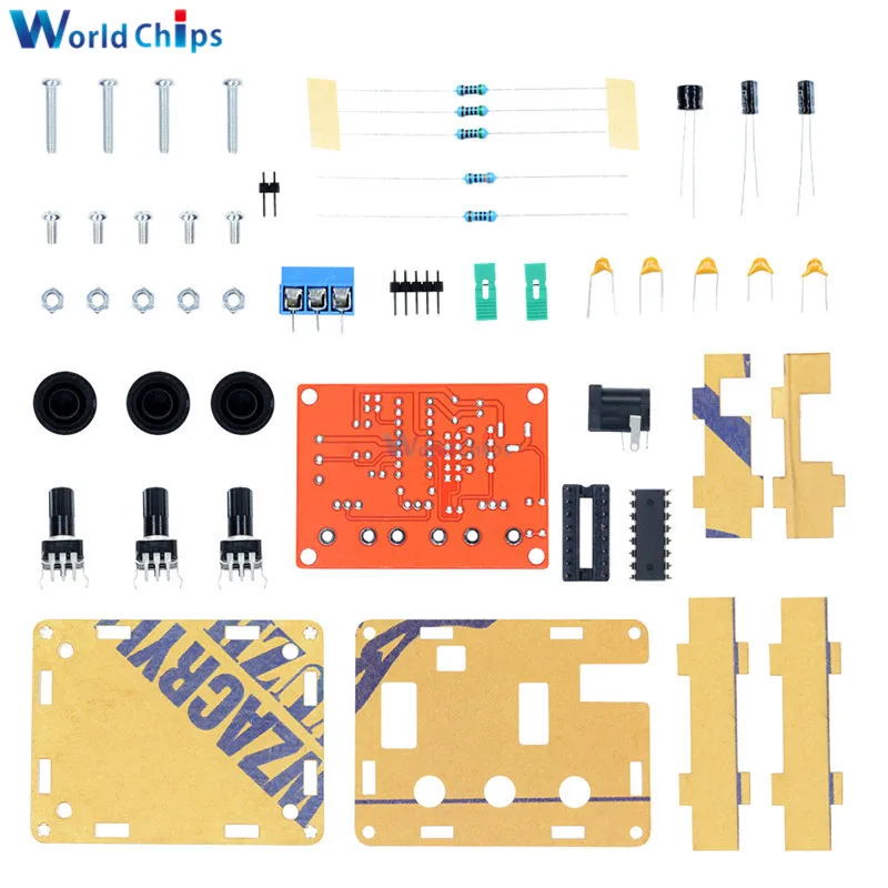 XR2206 DIY Kit синусоидальный треугольник квадратной волны выход 1 Гц-1 МГц Функция DDS генератор сигналов Регулируемая амплитуда частоты