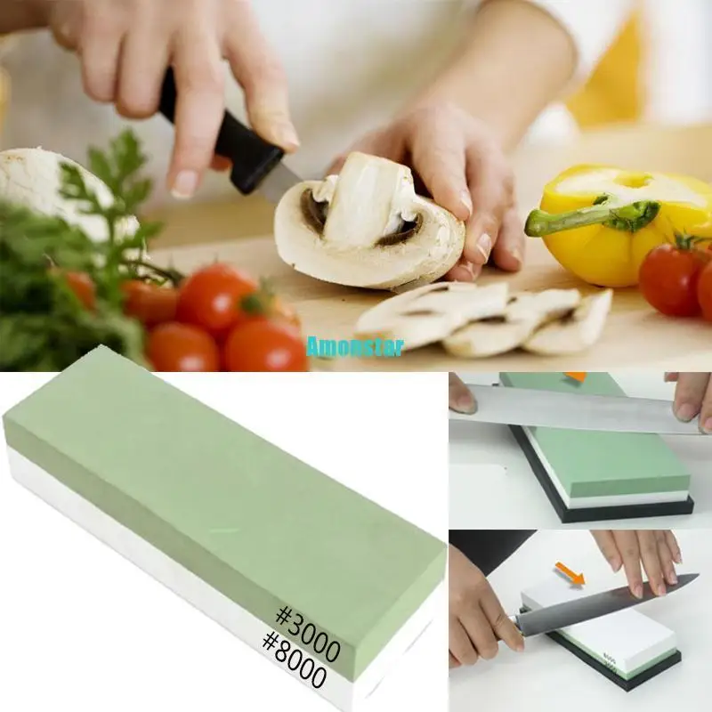 7/2.5 Whetstone Sharpening Stone 8000/3000 Knife Sharpener Oilstone Polishing