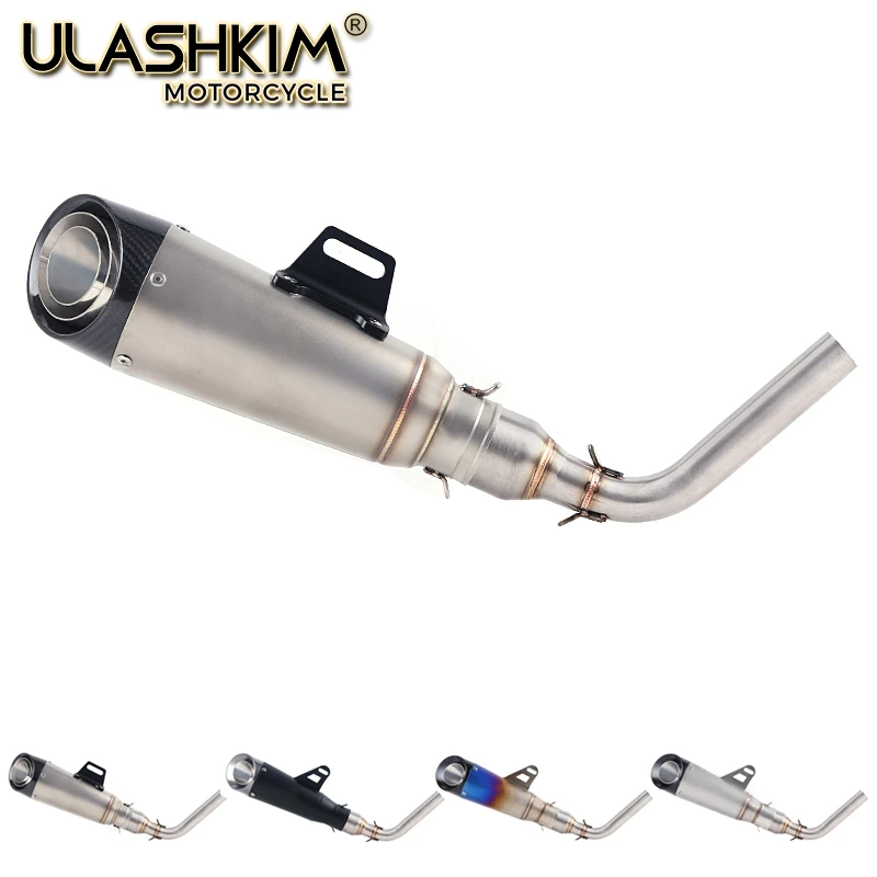 Выхлопная труба глушителя для мотоцикла выхлопная средняя из углеродного