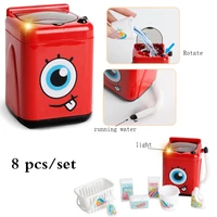 mini educational simulation washing machine toys kids play house pretend toy for children furniture toys vacuum cleaner gift