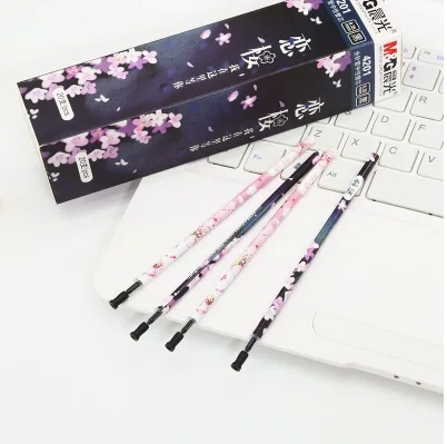 20 шт./лот M & G CHENGUANG Эстетическая гелевая ручка с цветами вишни|gel pen refill|pen gel penrefill |