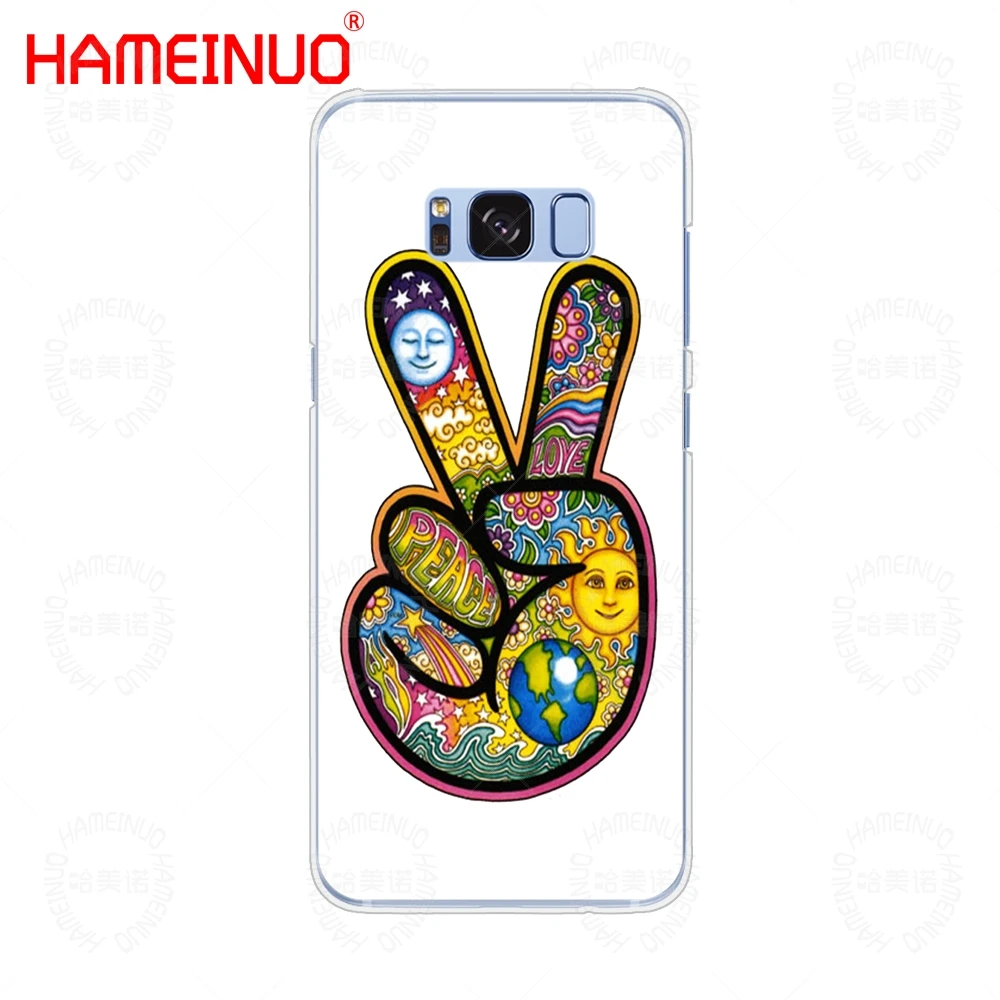 HAMEINUO Hippy Hippie Psychedelic Art Peace Чехол для мобильного телефона Samsung Galaxy S9 S7 edge PLUS S8 S6 S5 S4 S3
