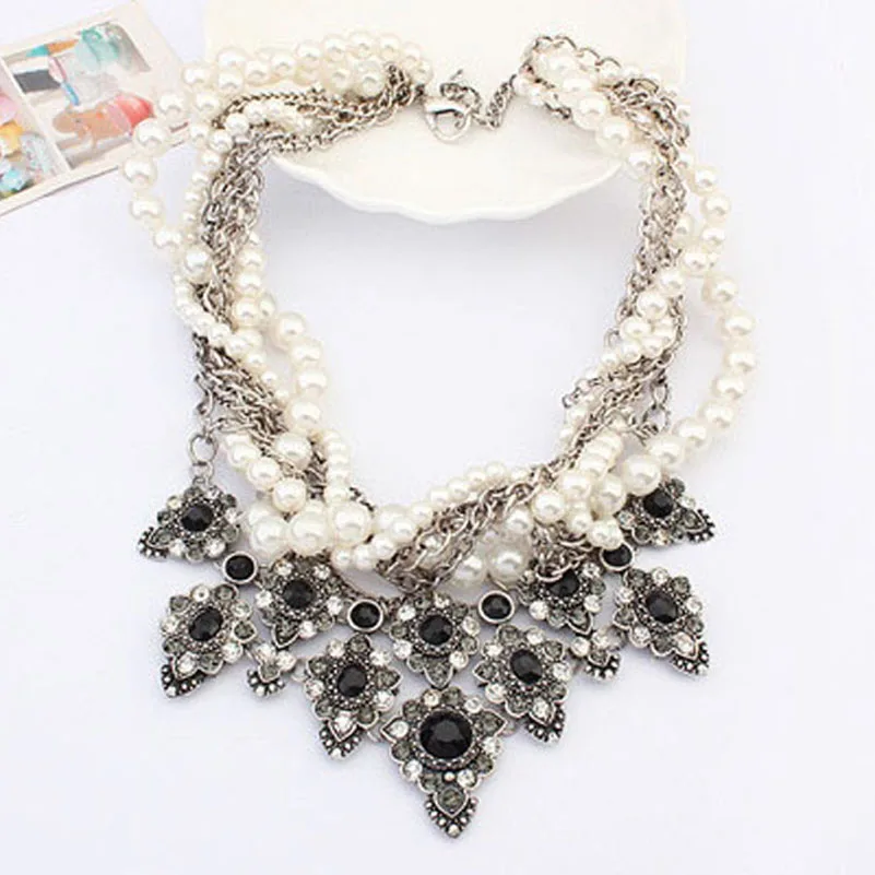 2016 Новый Горячий Модные Аксессуары Цветок Смолаы Ожерелья Личность Преувеличены