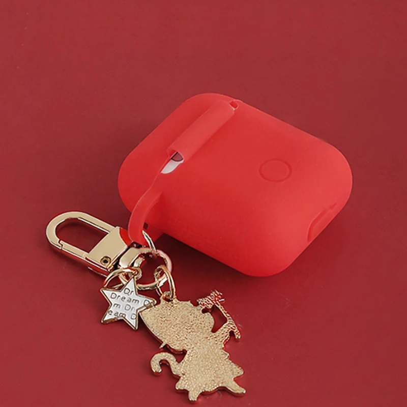 Силиконовый чехол для Apple Airpods 1 2 с изображением ангелов в Корейском стиле