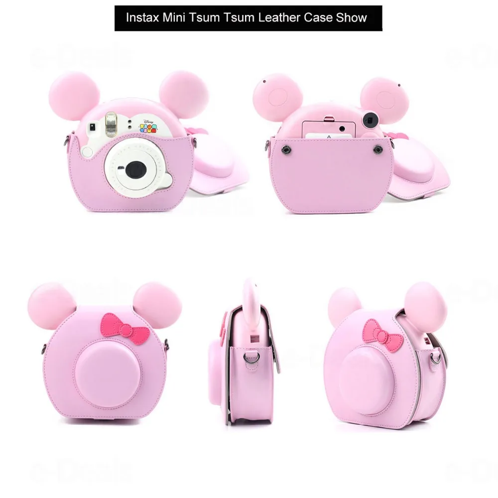Оригинальная фотокамера Fujifilm Instax Mini Tsum Intant со встроенным зеркалом для селфи