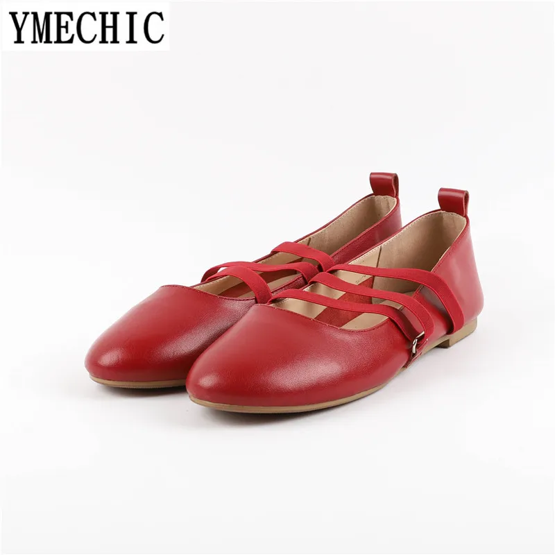 Женские туфли на плоской подошве YMECHIC Повседневные Туфли Мэри Джейн из