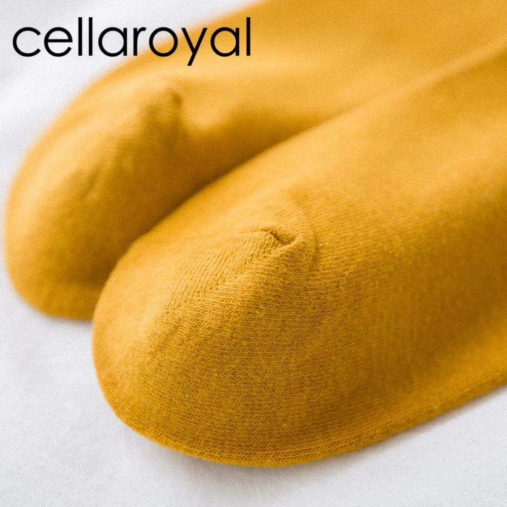 Cellaroyal Для женщин носки хлопок Мода Женские Ретро цвета: золотистый серебристый