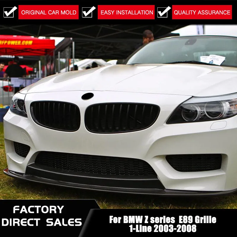 Для BMW Z series E85 E86 03 08 Z4 Coupe/Cabrio Paar Передняя широкая решетка glanz Schwarz Niere Gitter ABS