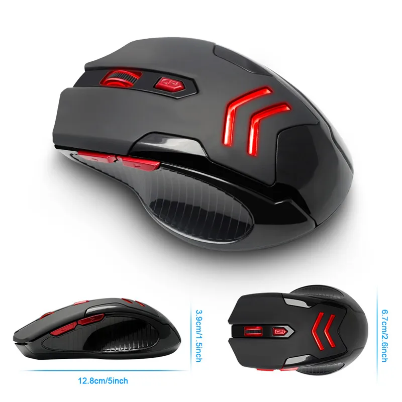 Centechia New Gaming Wireless Mouse 2.4 Ghz 1600 dpi Portable For Macbook PC Windows 8 10 Laptop Computer Video Game GHMY | Компьютеры и