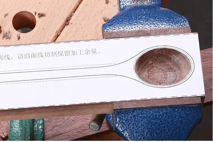 Sy инструменты DIY Материал Ручка деревообрабатывающая ложка производство древесных материалов 15*5*2 см