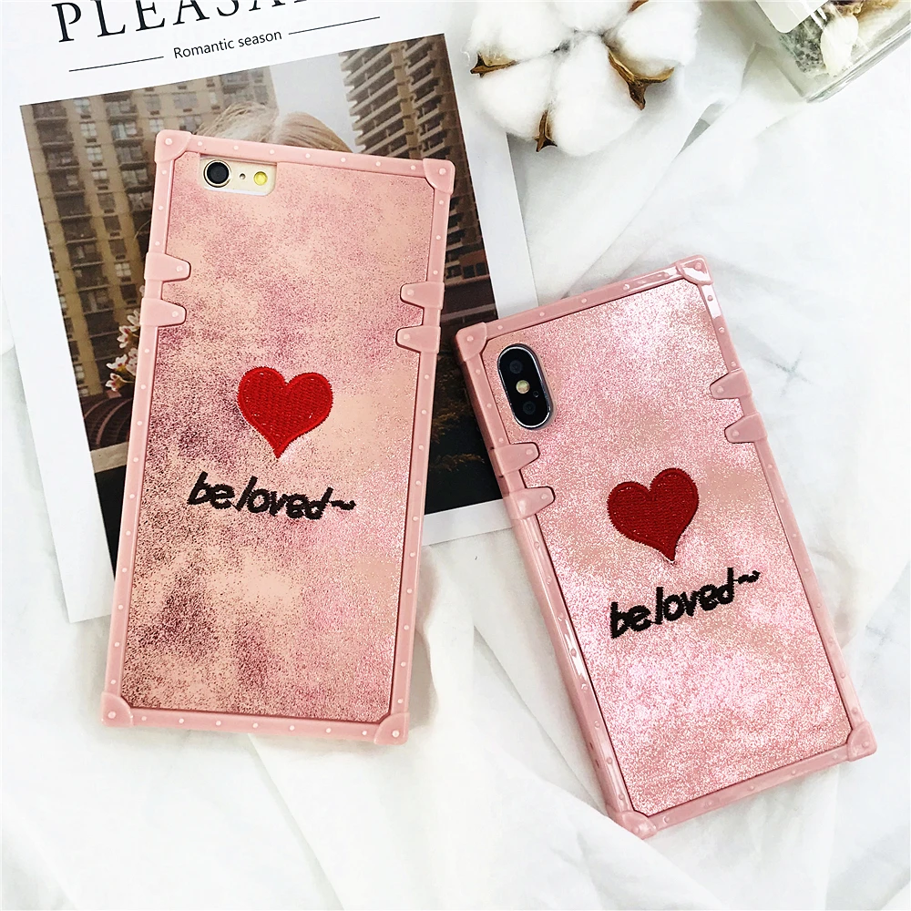 Luxury Phone Case For Iphone 6 Classic Quicksand Heart of Love IPhone 6S Plus Silicone Plastic Soft Back Cover Capa |