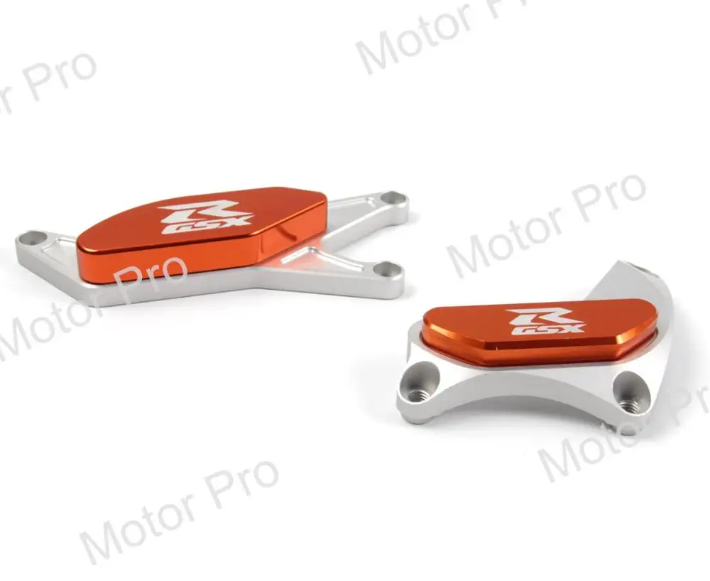 Для Suzuki GSXR 1000 2005-2008 защита слайдера двигателя защита от падения анти Краш Pad GSXR1000 2006 2007 GSX R GSX-R 600 - Цвет: Оранжевый
