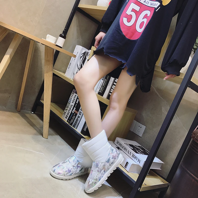 Size35 40 2018 новые женские классические ботильоны осенние меховые украшения для