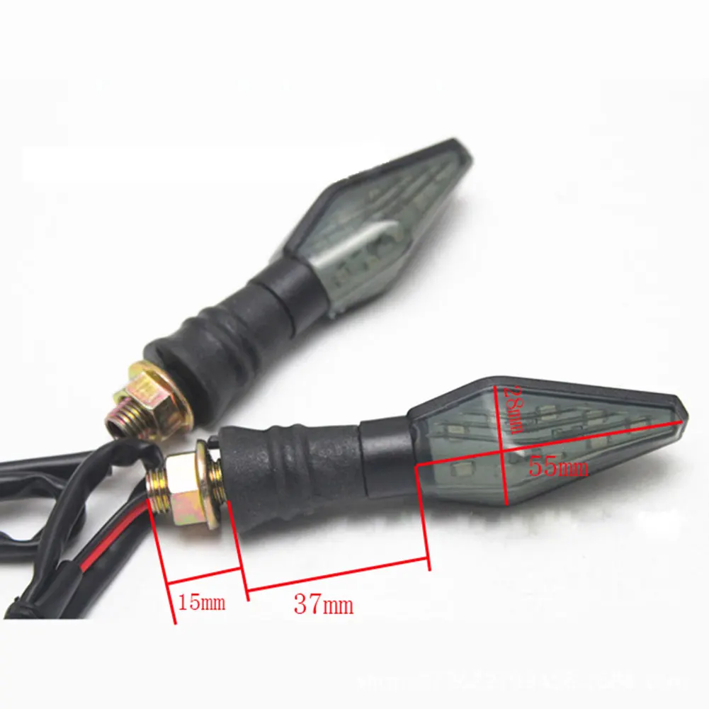 

1Pair 12V Universal Motorcycle LED Turn Signal Light Indicators Amber Blinker Light Flashers Lighting Motorcycle Accessories