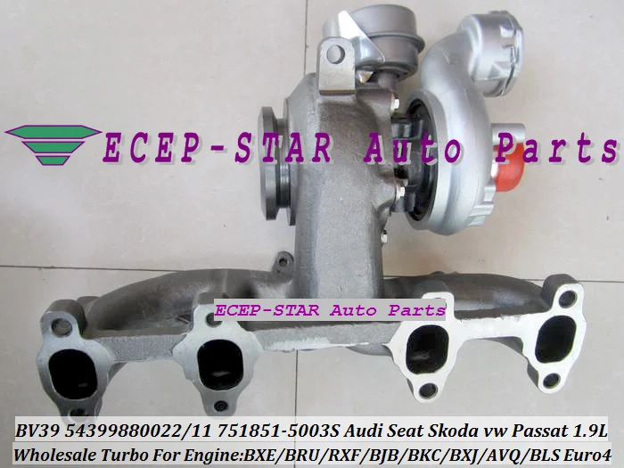 Бесплатная доставка BV39 VTG 22 54399700022 54399700011 751851 0003 турбо для Audi A3 Altea VW Caddy Golf Passat BJB AVQ