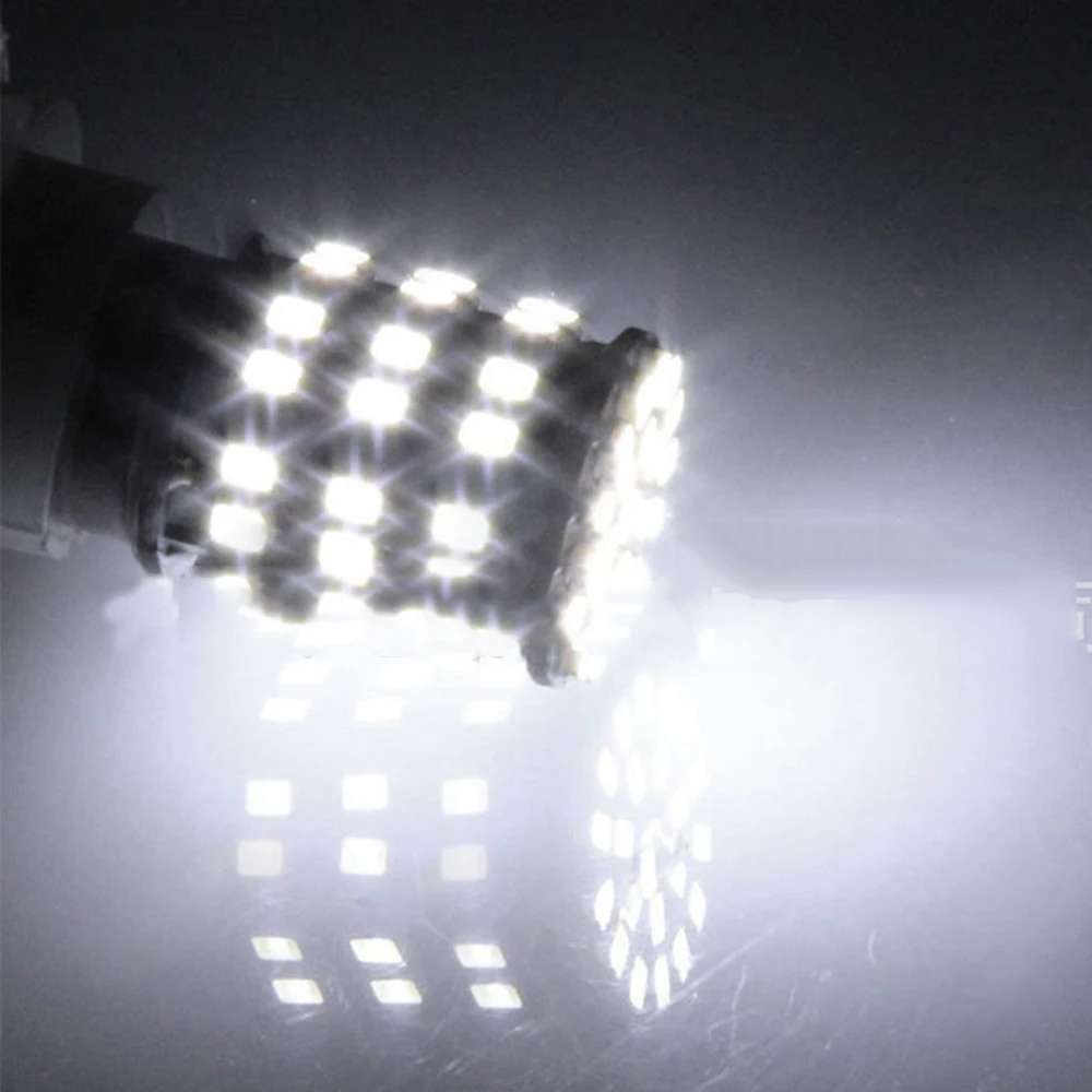 2 шт. BAY15D 1157 Белый автомобиль задние стоп сигнал светильник яркий 64 SMD