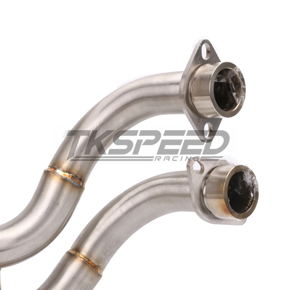 Мотоцикл 51 мм выхлопная средняя труба без шнуровки Глушитель полная система