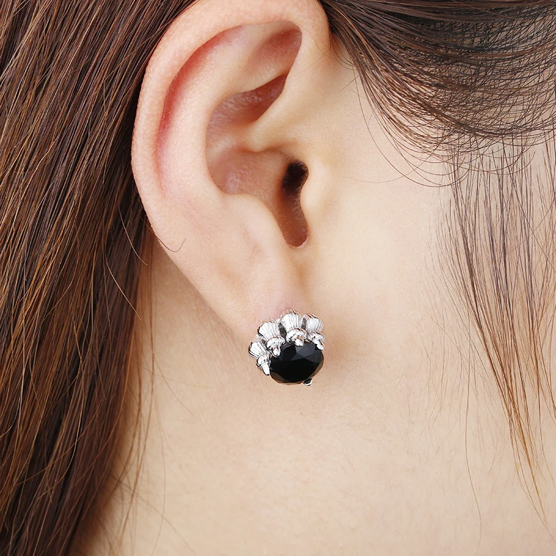 Мужские серьги гвоздики в богемном стиле из 100% стерлингового серебра 925 пробы с