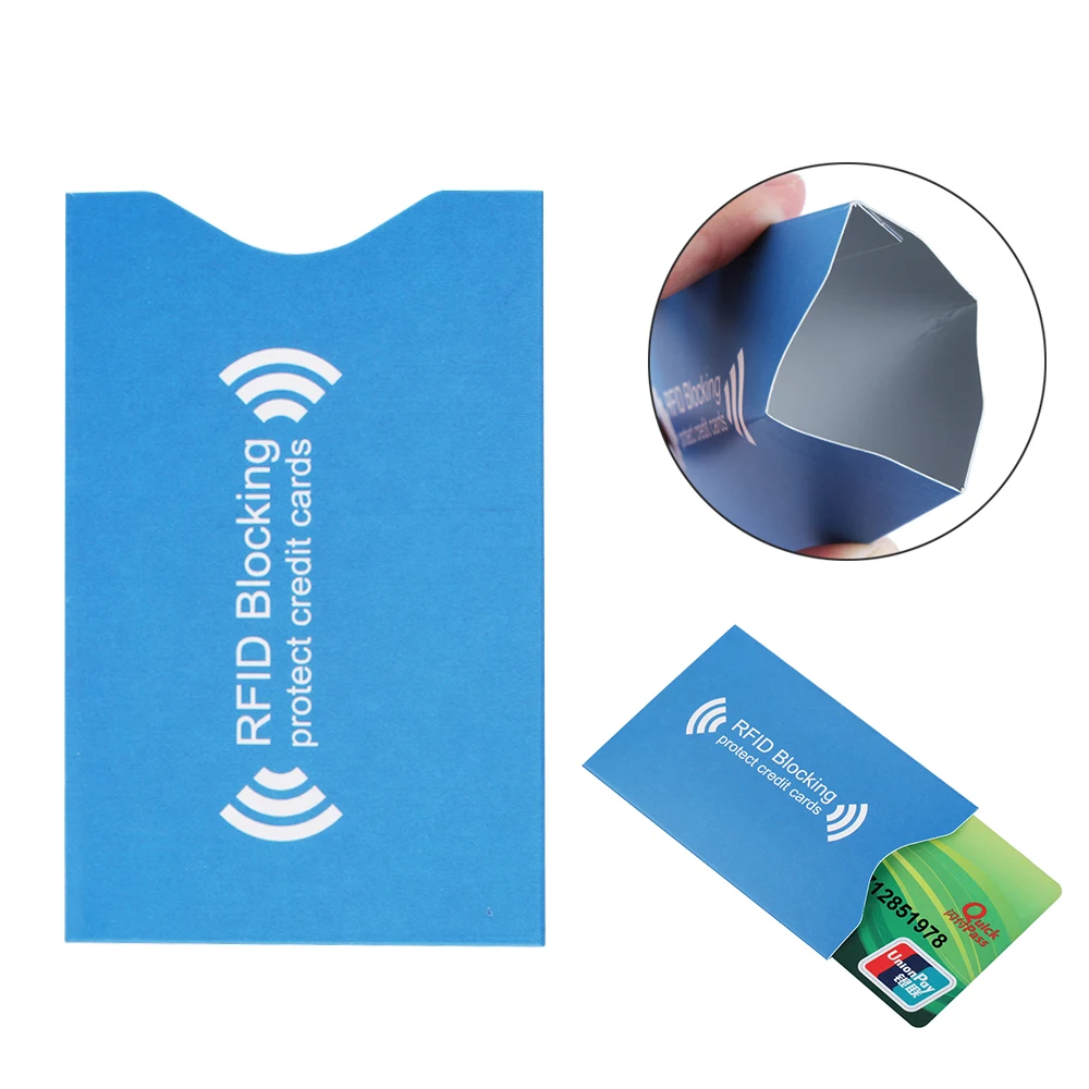 2 шт Анти RFID алюминиевый держатель для карт банк карта Интеллектуальный щит Защита Анти вор карты бумажники чехлы