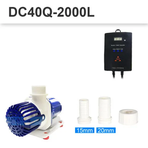 110V 220V погружной водяной насос smart контроллер fish tank морской пруды DC насос eco аквариум регулируемый поток - Цвет: 20w 2000L Qmax