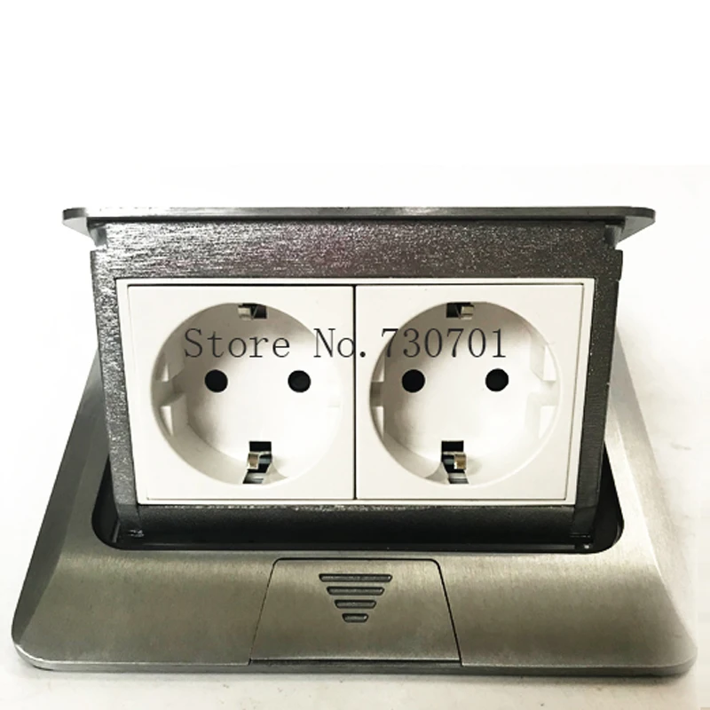 Производитель Все Алюминий Панель ЕС Стандартный Pop Up Пол Socket 2 Way электрической