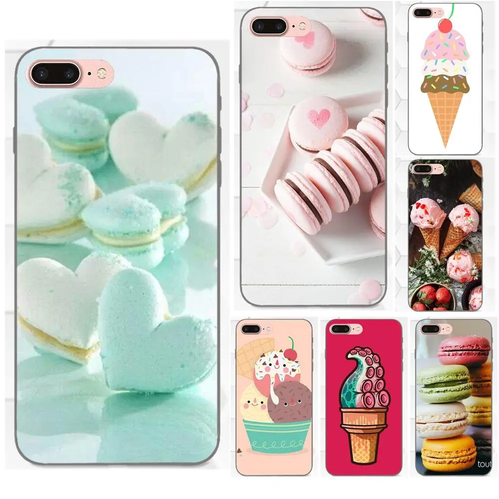 Мягкий Силиконовый ТПУ Черный Защитный летний мороженое для Huawei Honor Enjoy Mate Note 6s 8 9