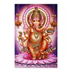 Слон голова Бог Ganesha Алмазная картина религиозная, портретная круглая полная дрель 5D Nouveaute DIY мозаика Вышивка крестом