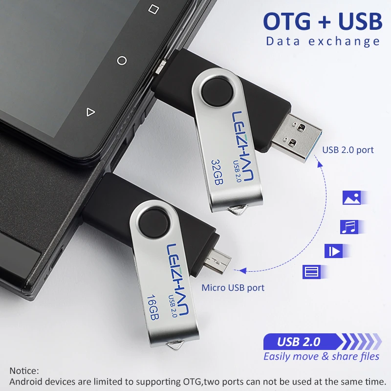 Leizhan otg usb flash drive 4 ГБ 8 16 32 2.0 memory stick|memory stick|usb 4gbusb |