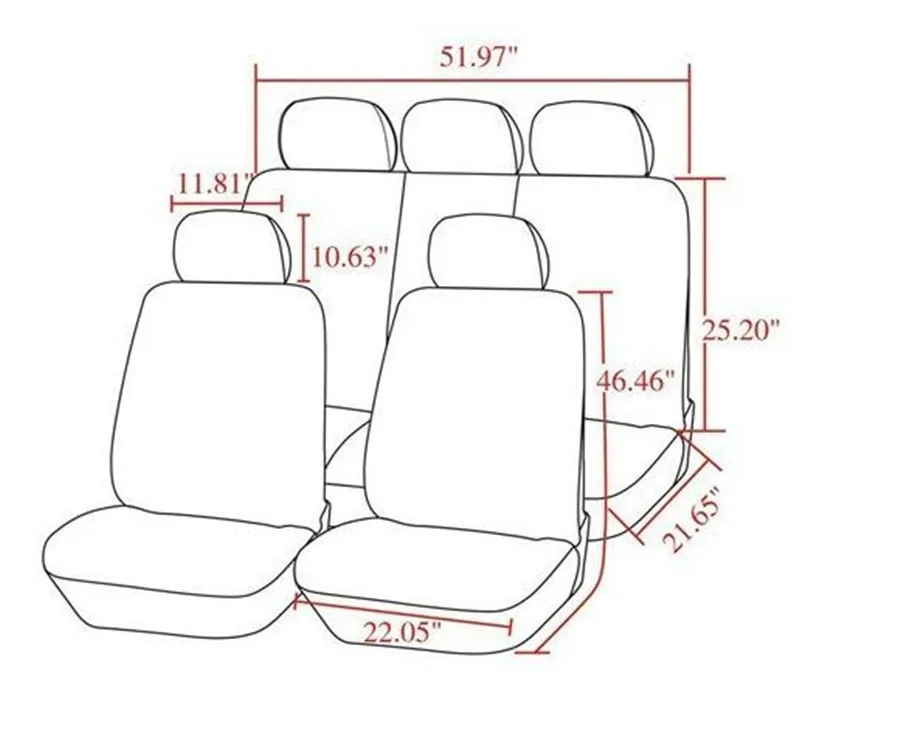 

Car Travel Flax seat cover four seasons Red Lattice Universal Car Seat Covers for Vehicles mazda 3 6 toyota RAV4 volvo ford