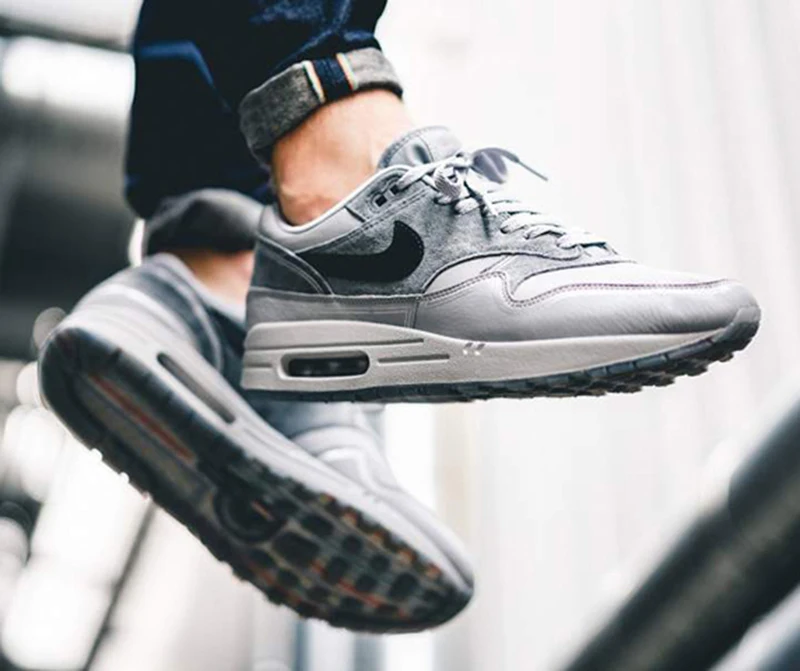 Nike Air Max 1 Pompidou Мужская дышащая Беговая спортивная обувь уличные кроссовки