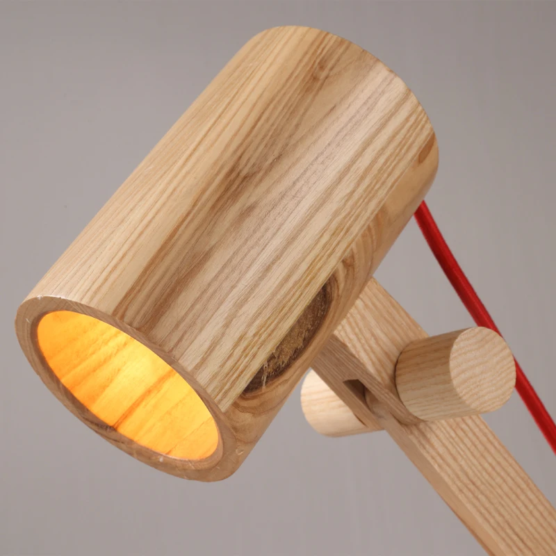 Скандинавский минималистичный Деревянный светильник для глаз