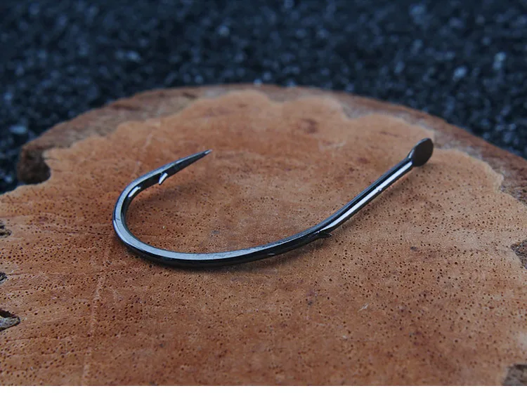 Mustad колючие крючки сельдь Карп Черный рыболовные крючки с спинкой колючая Высокоуглеродистая сталь сильный кривой рот рыболовные крючки 4-19