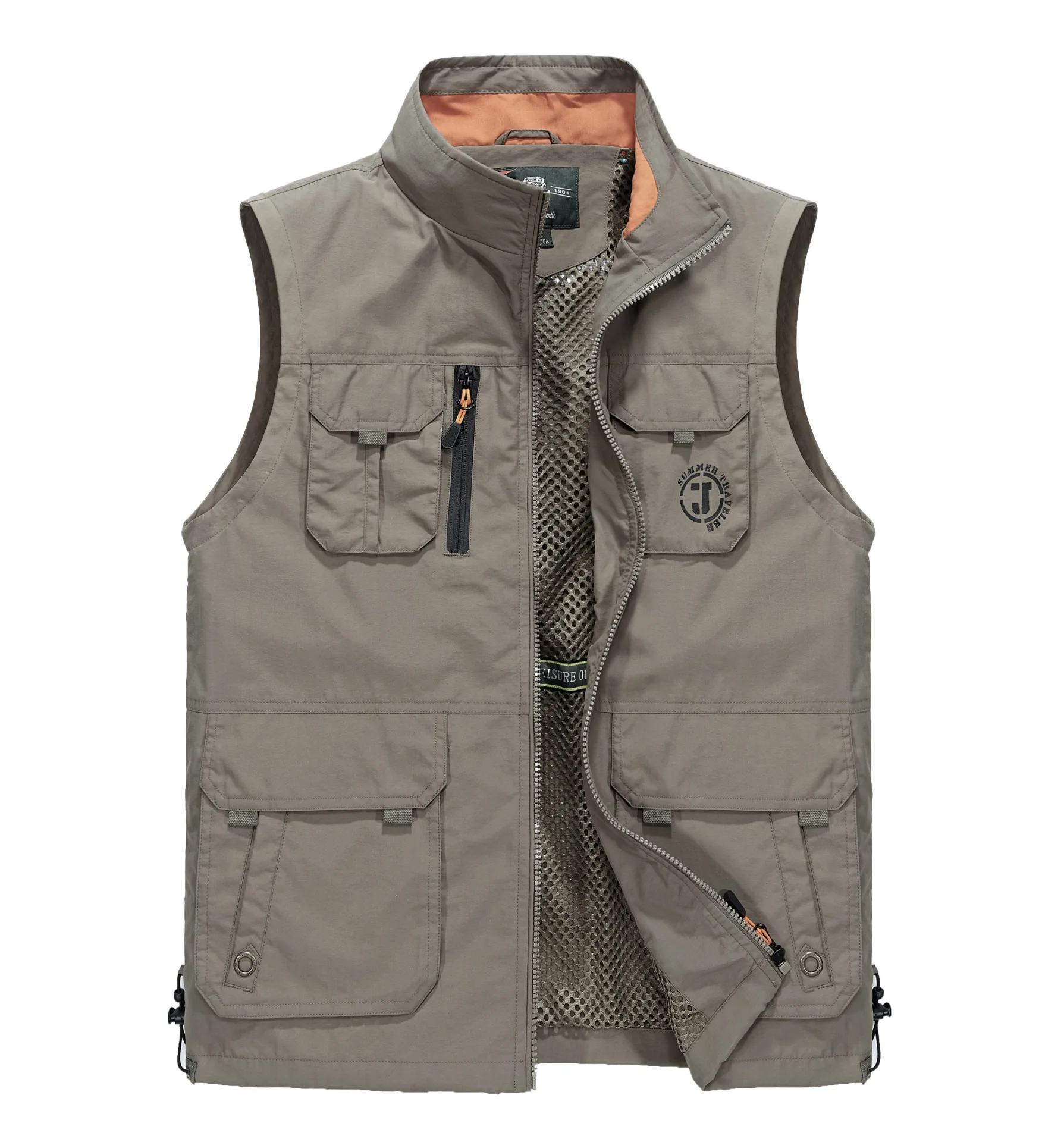 Men Multi-pocket Vest men 5XL 6XL Waistcoat Jackets Fashion Multipockets Men Vest Vintage Waterproof Vest colete masculino