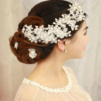2019 new arrival hairwear pearl jewelry bridal hair combs hairpin tiara wedding hair accessories for brides wedding accessories